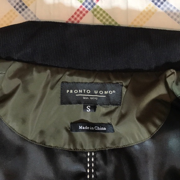 Pronto Uomo Vest. Olive Green - Picture 3 of 4